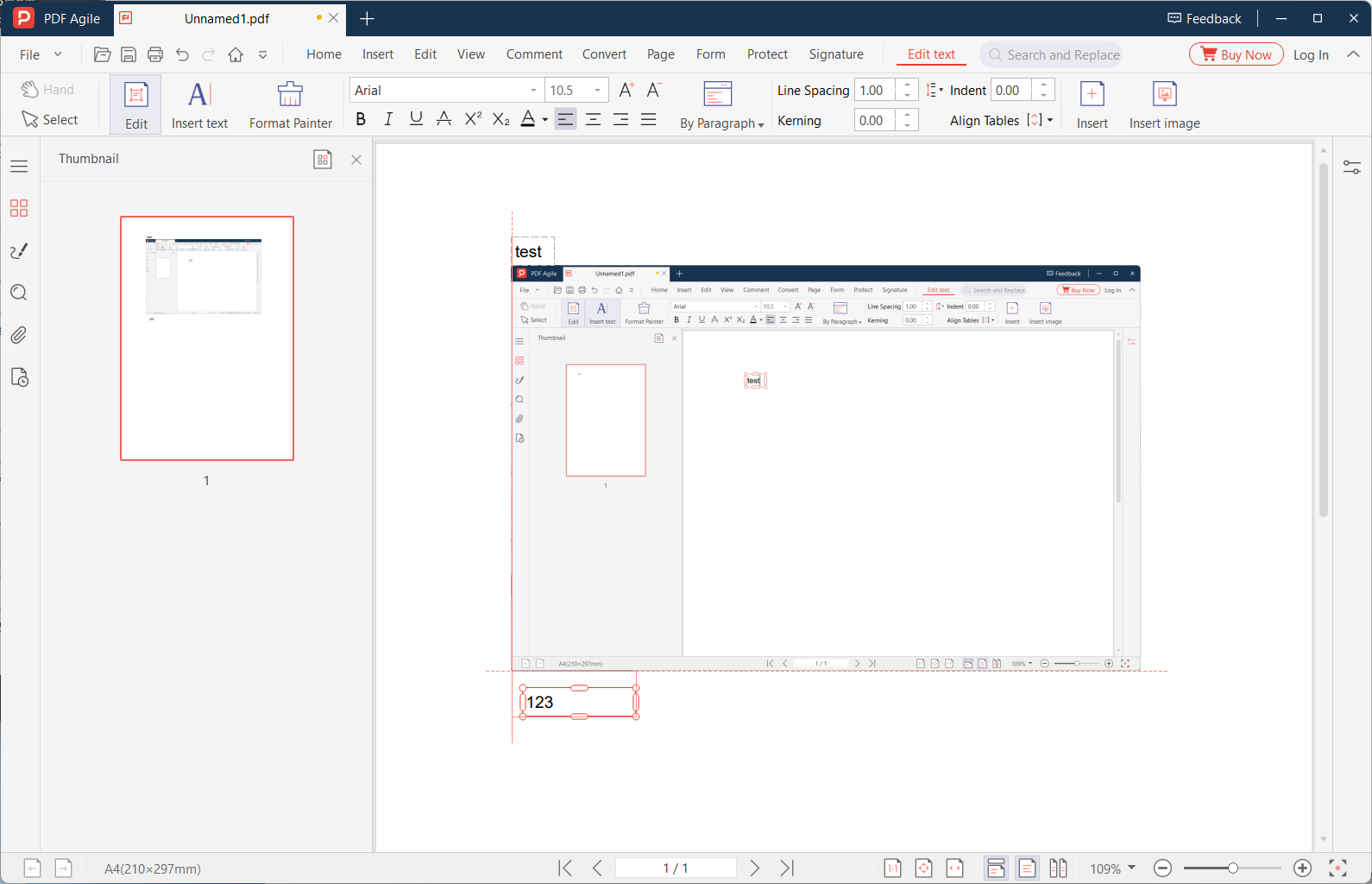 Reviewing changes across all pages in the document